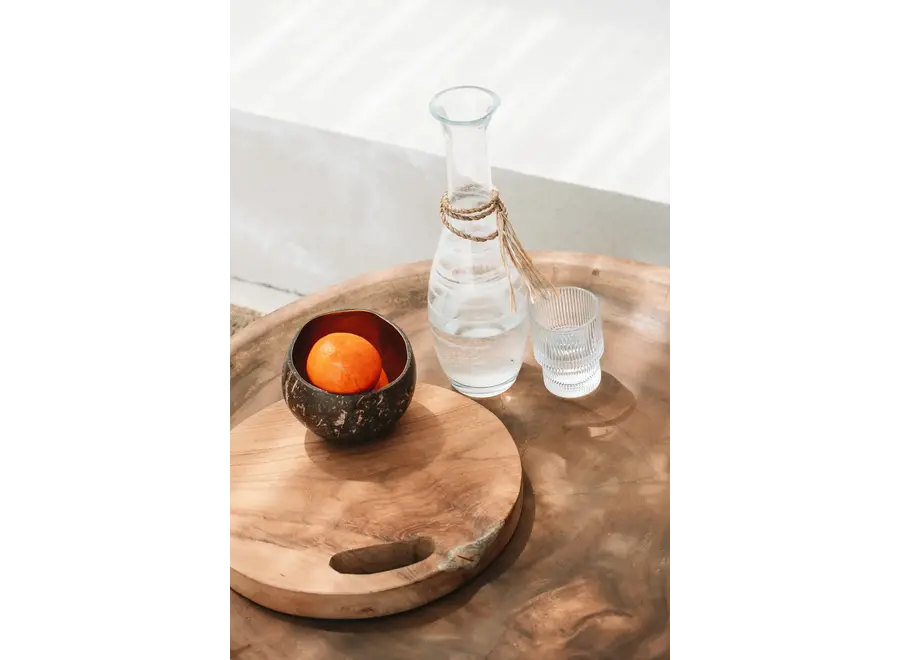 The Teak Root Tray - Natural - M