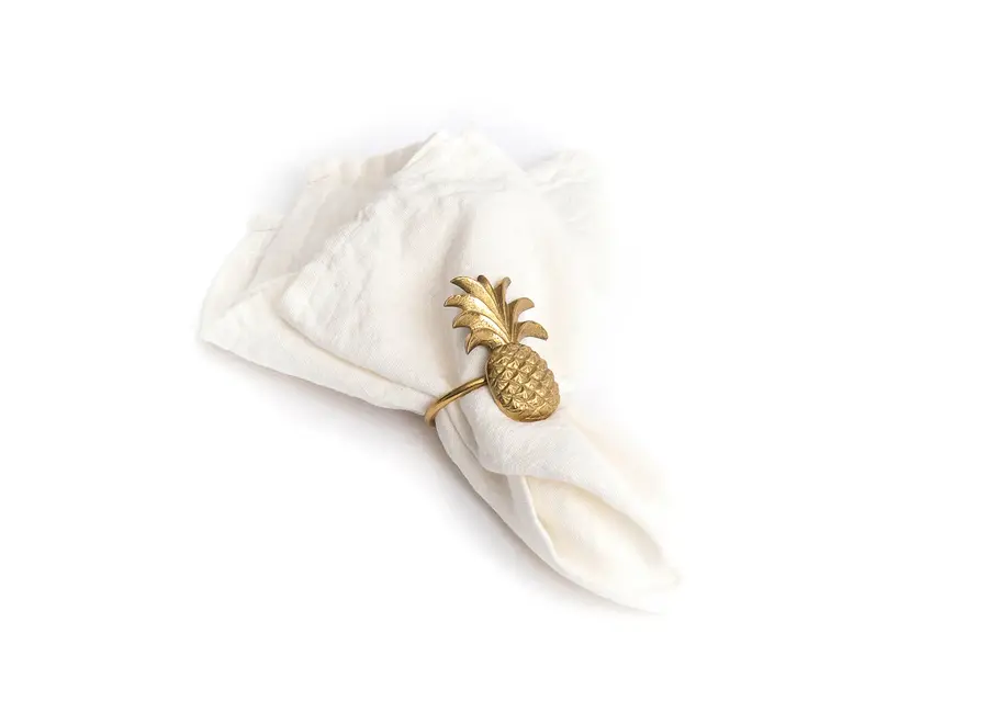 The Pineapple Napkin Ring - Gold