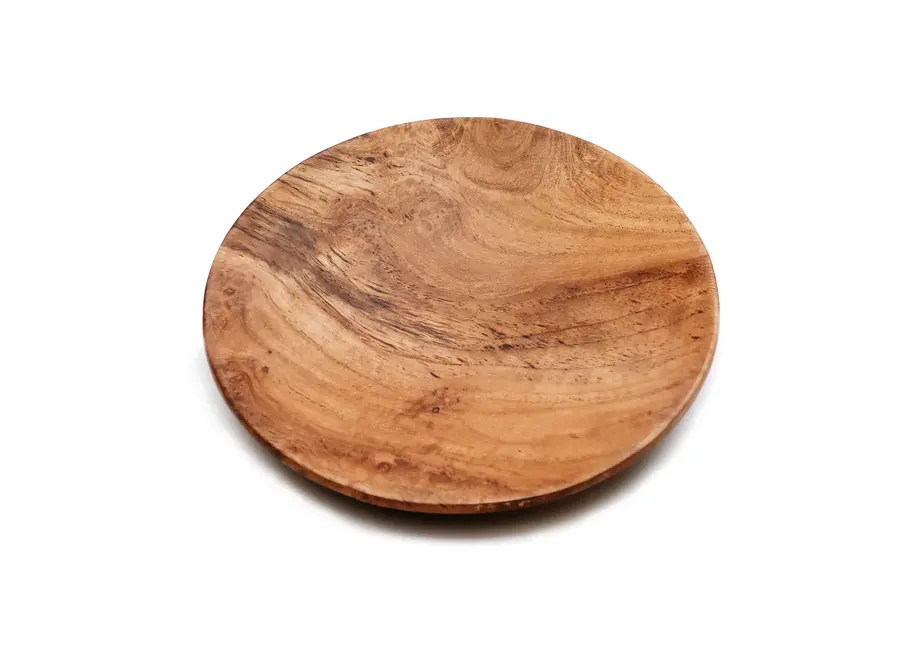 The Teak Root Round Plate - M