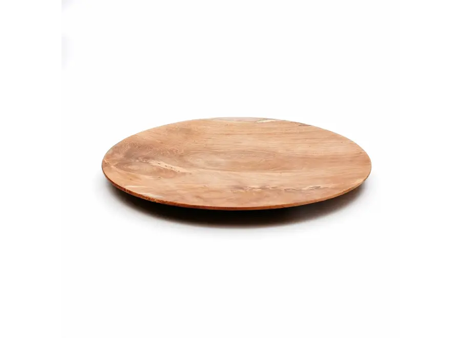 The Teak Root Round Plate - M