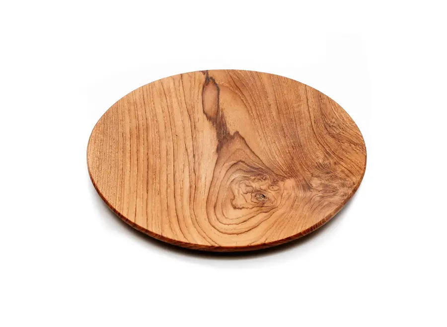 The Teak Root Round Plate - L