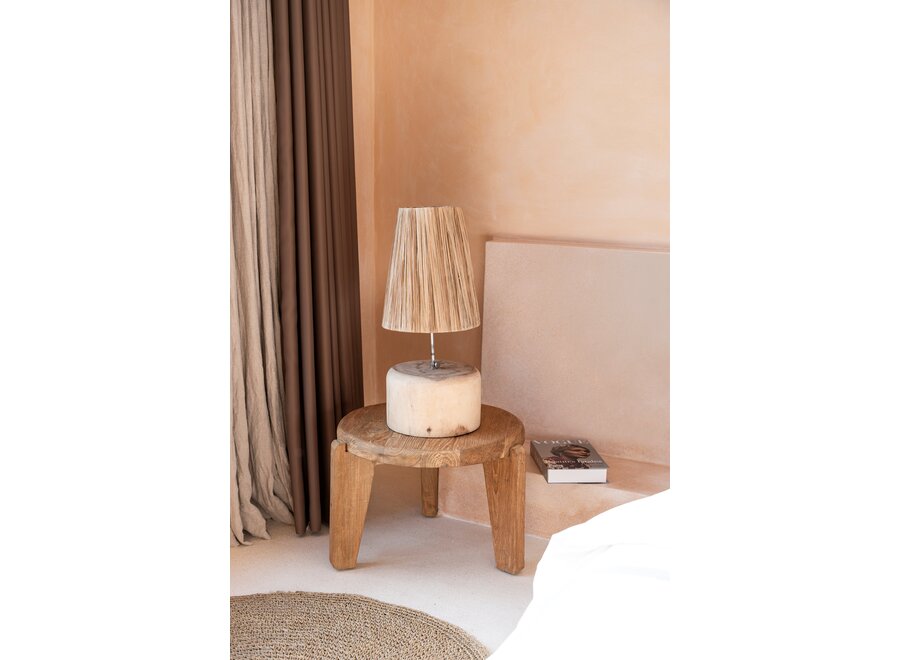 The Grass Teak Wood Table Lamp - Natural