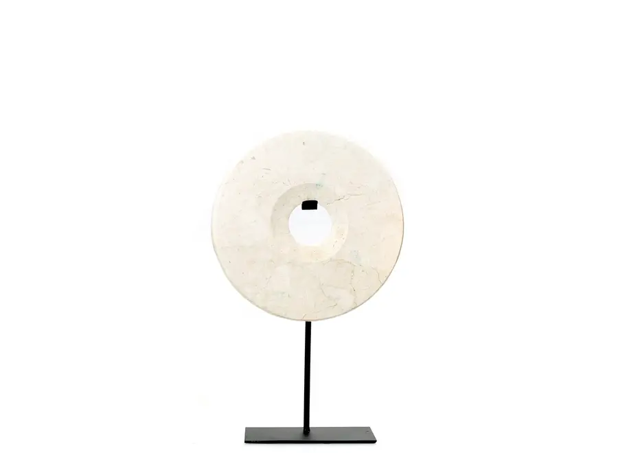 Marble Disc Sur Pied - Blanc - M