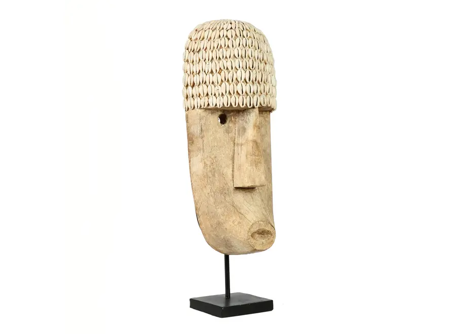 The Cowrie Mask on Stand - Large