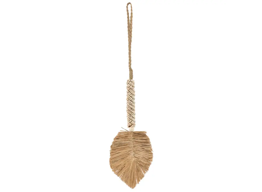 The Raffia Shell Tassel - Cream Natural