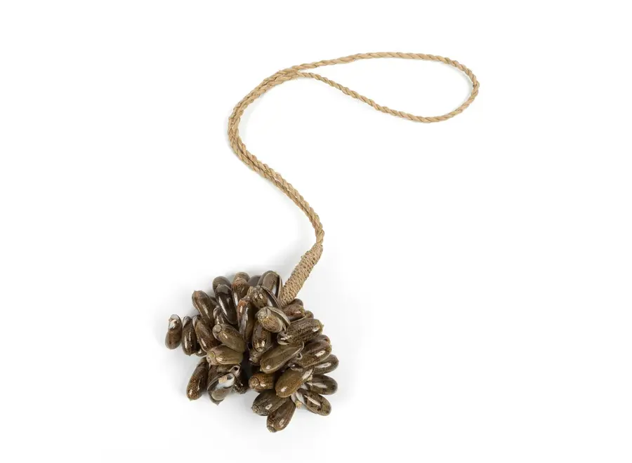 The Brown Cowrie Shell Tassel