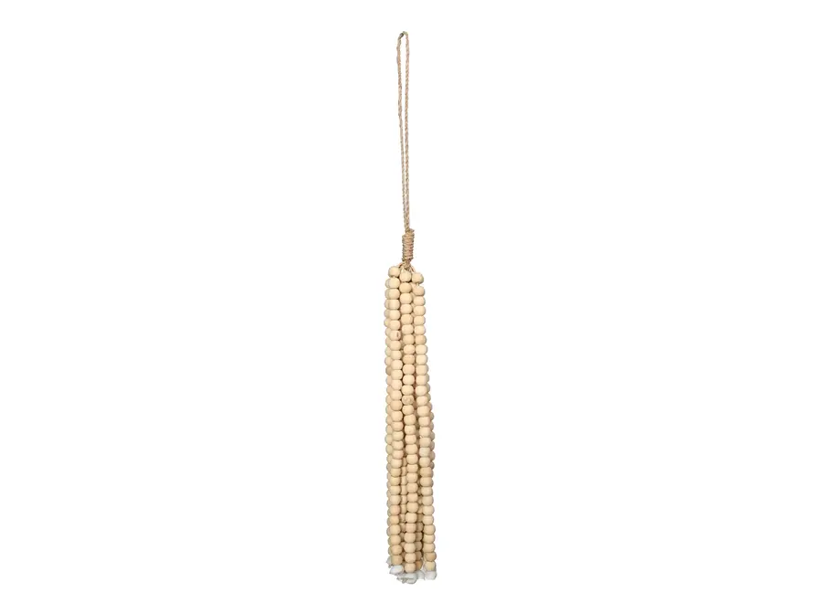 The Wooden Beads Tassel - Natural