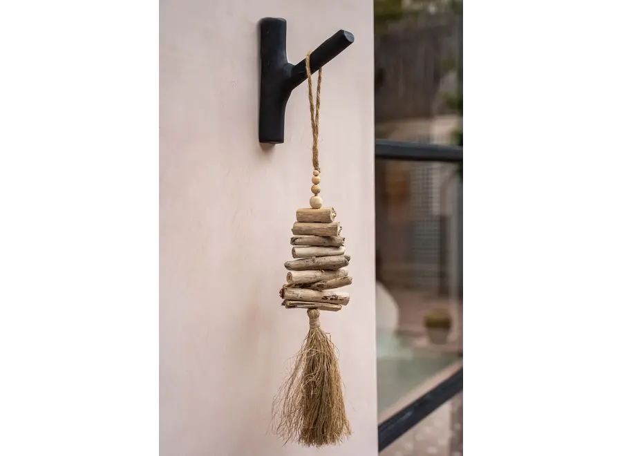 De Raffia Driftwood Hangdecoratie