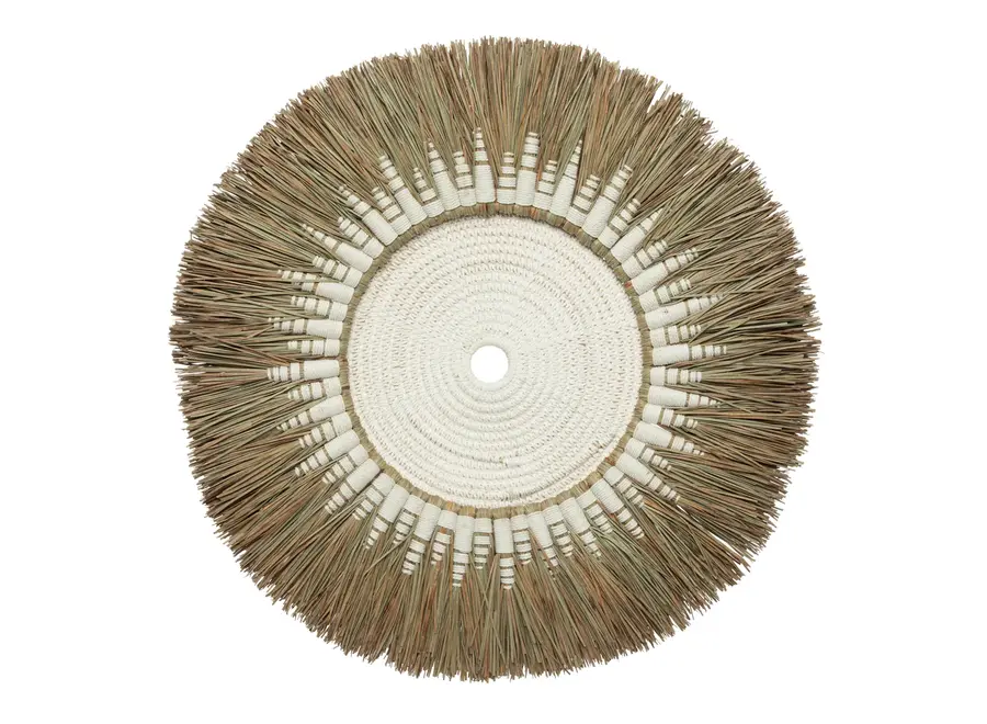 The Raffia Macramé Wall Deco - White Natural