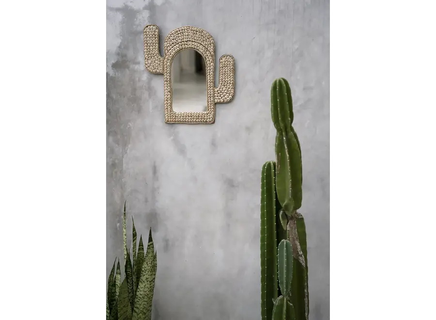 Espejo de Cactus Shell - Blanco