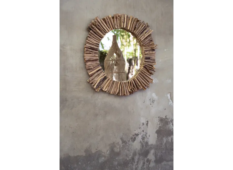 The Driftwood Halo Mirror - Natural - M