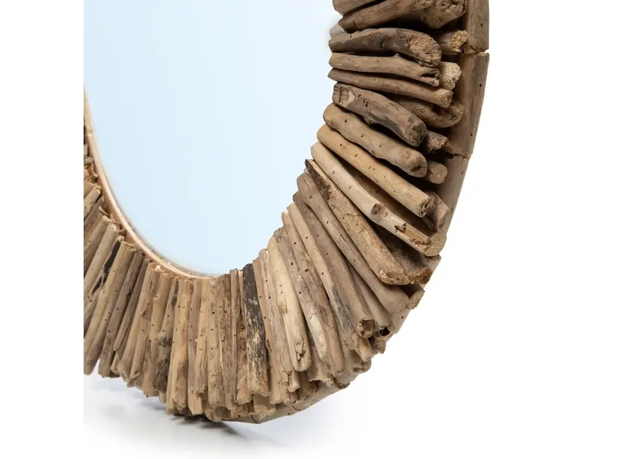 The Driftwood Halo Mirror - Natural - M