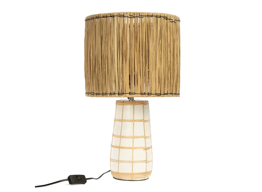 The Molokai Table Lamp - White Natural