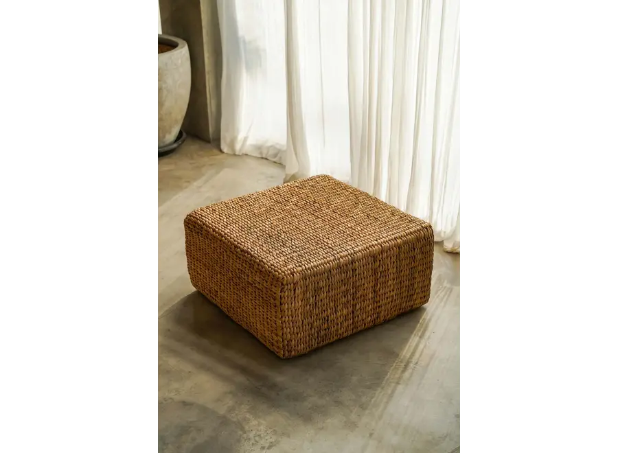 The Hyacinth Pouffe Square - Natural - M