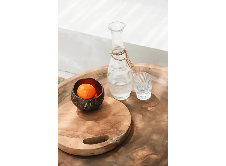 Il Vassoio Con Teak Root - Naturale - M