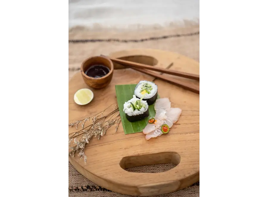 The Teak Root Tray - Natural - M