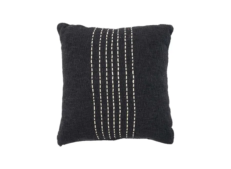 Housse De Coussin Drizle - Noir Blanc