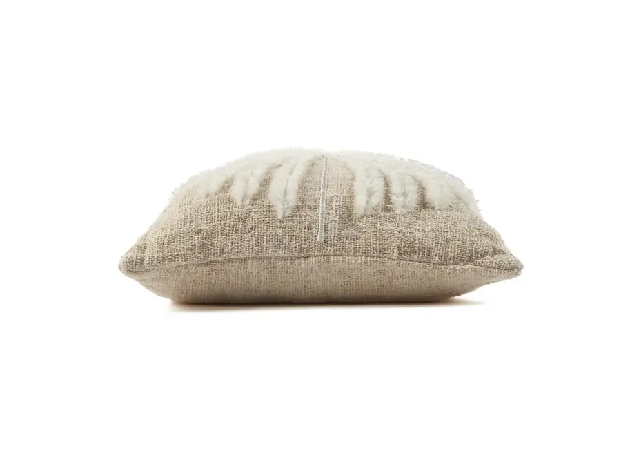 The Isla Palm Cushion Cover - Natural White