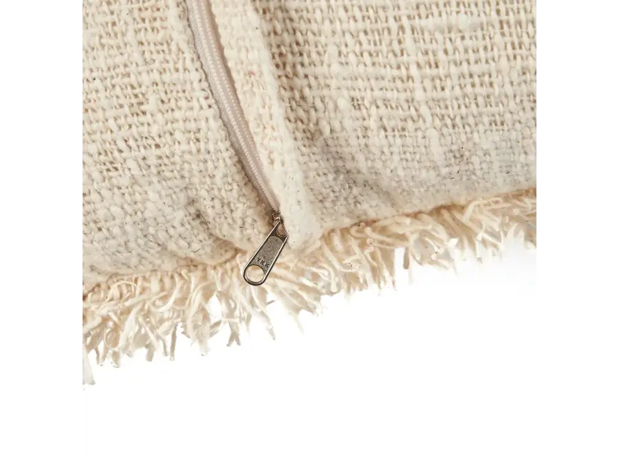 Housse De Coussin French Kiss - Naturel Blanc