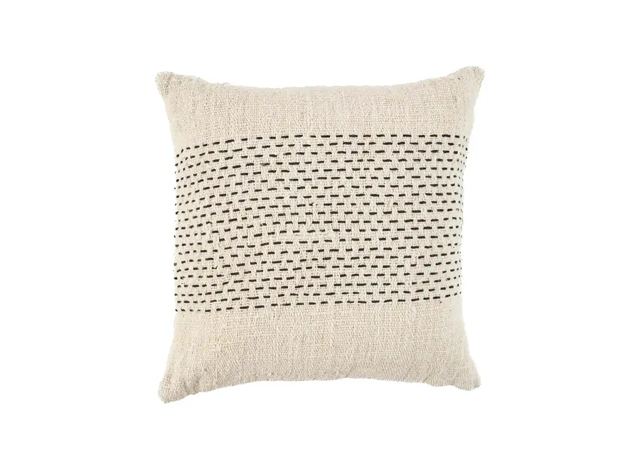 Housse De Coussin Misty - Naturel Noir