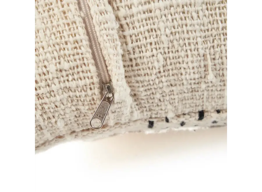 The Misty Cushion Cover - Natural Black