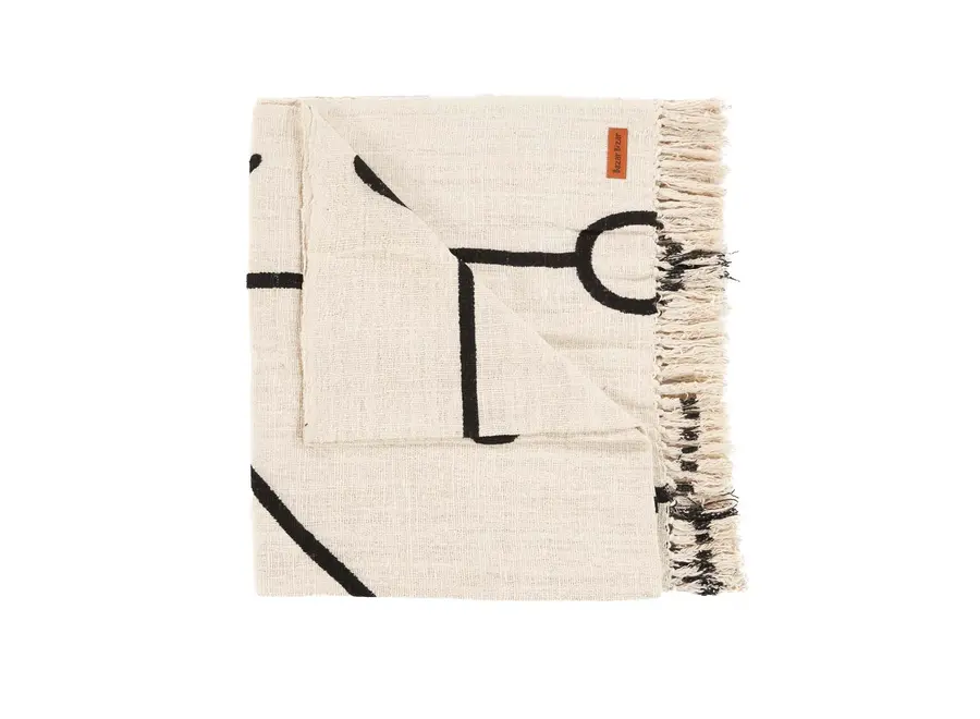 The Evil Eye Bed Throw - Natural Black