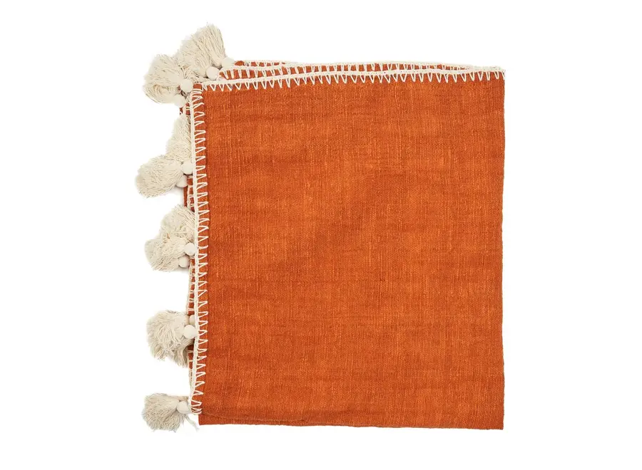 The Stitch Bed Throw - Terracotta