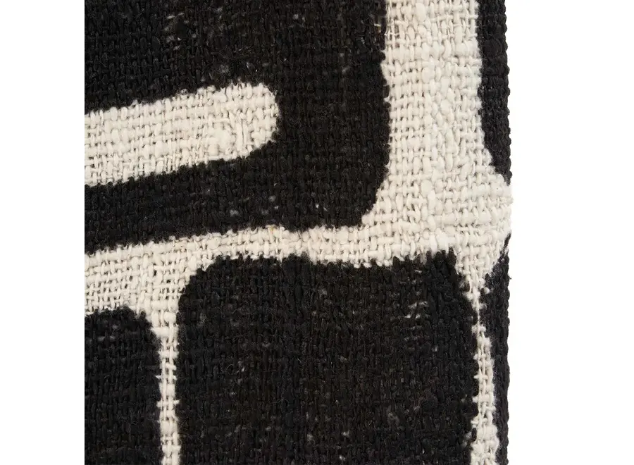 The Aztec Bed Throw - Natural Black