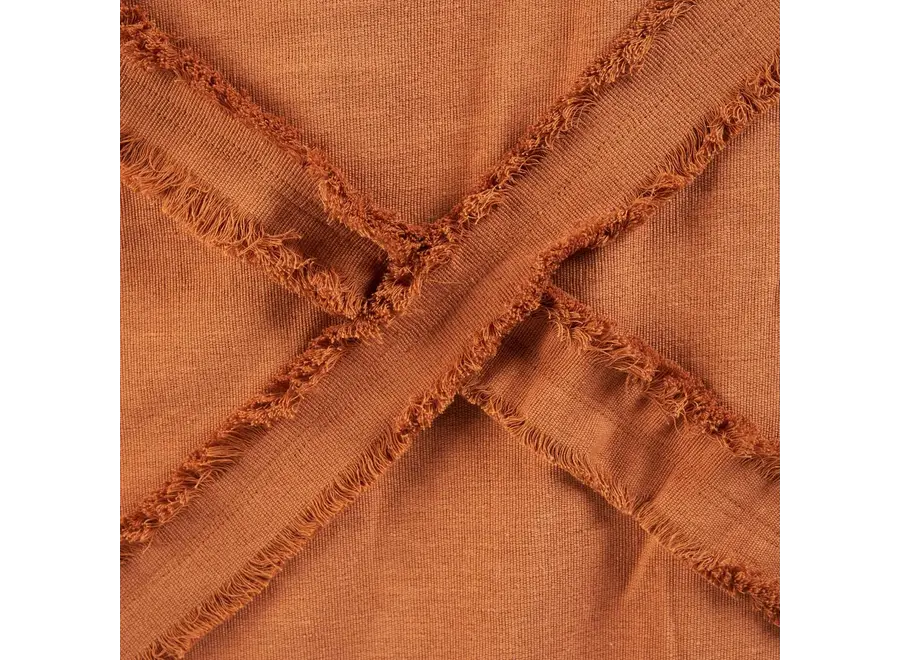 The Berber Bed Throw  - Terracotta