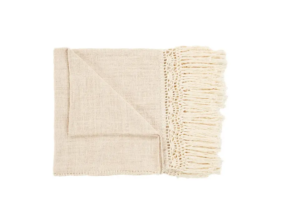 The Gypsy Bed Throw - Natural