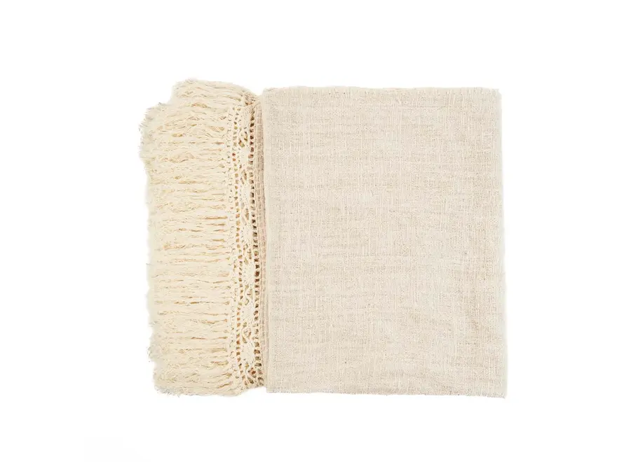 The Gypsy Bed Throw - Natural