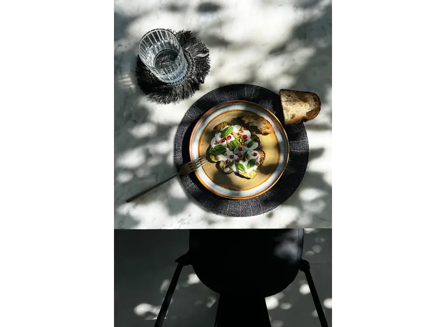 Le Set De Table En Perles - Noir