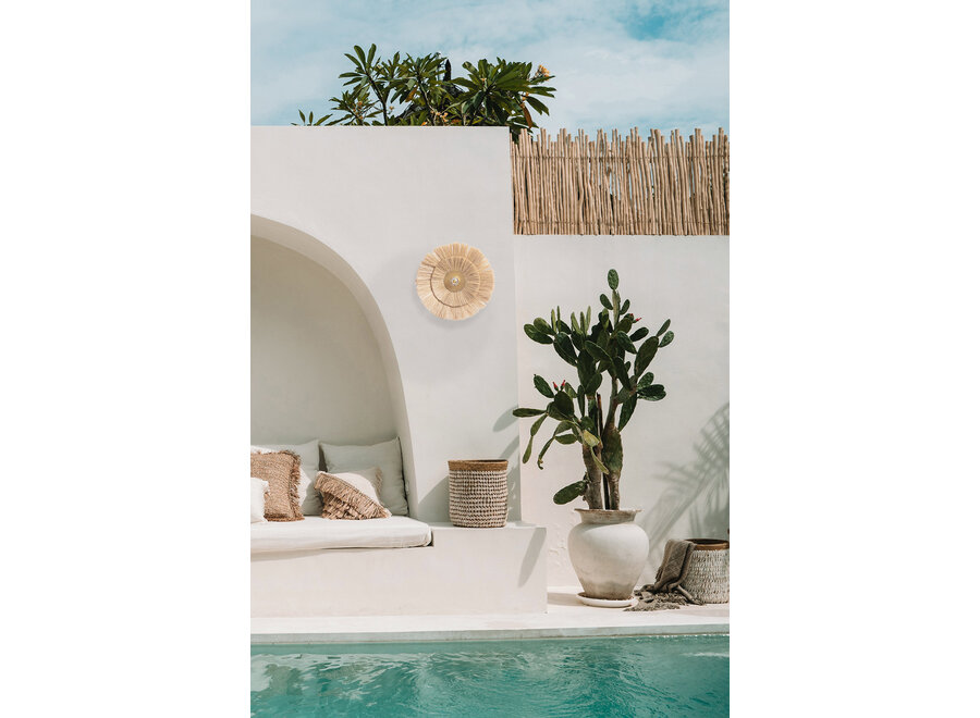 La Double Peine Applique Murale - Or Naturel - M