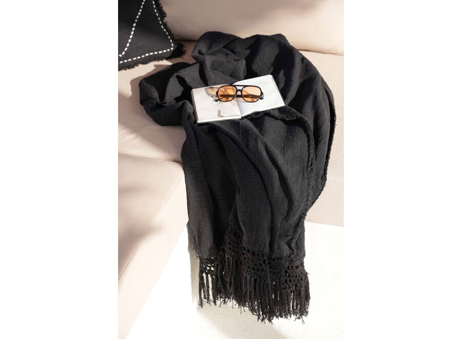 Manta Para Cama Gypsy - Negro