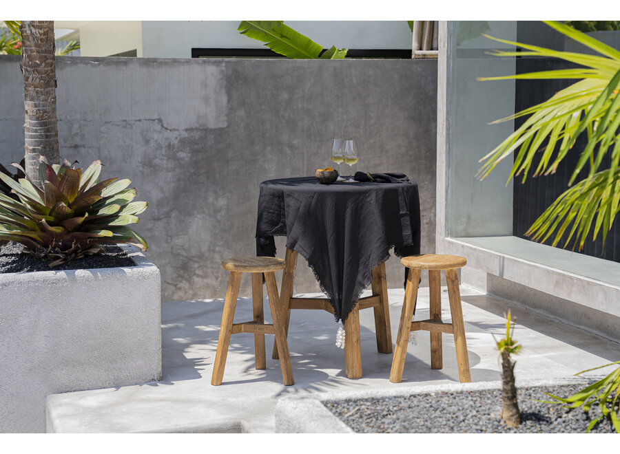 La Nappe En Lin - Noir - 150x150