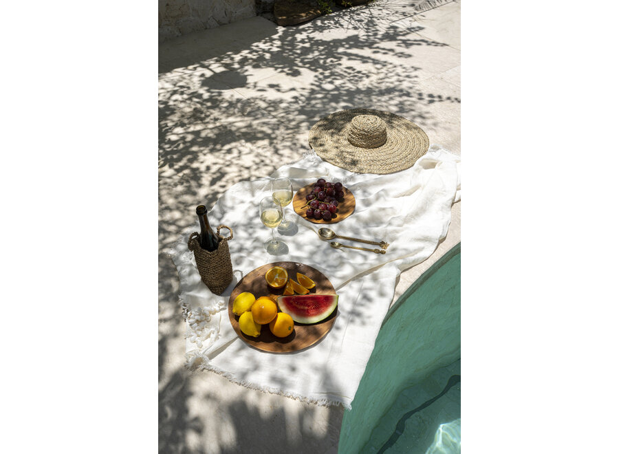 La Nappe En Lin - Blanc - 150x150