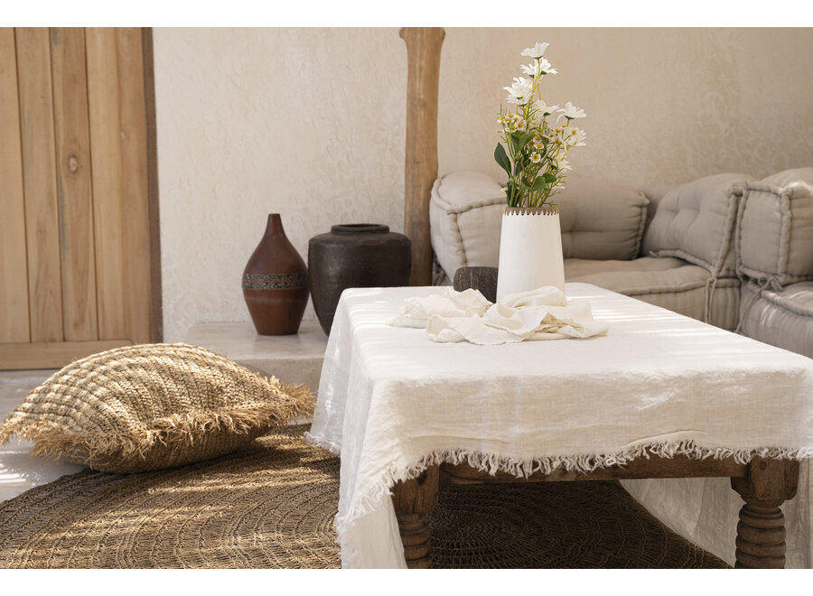 La Nappe En Lin - Blanc - 180x300