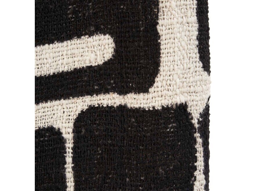 Der Aztec Bettüberwurf - Natur Schwarz