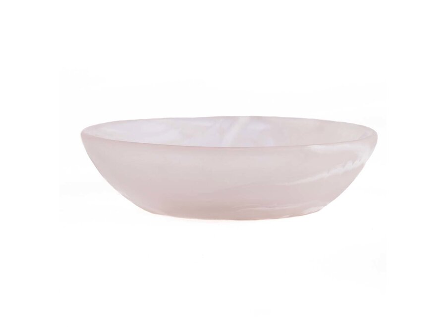 La Ciotola Resin Organic - Rosa Bianco - M