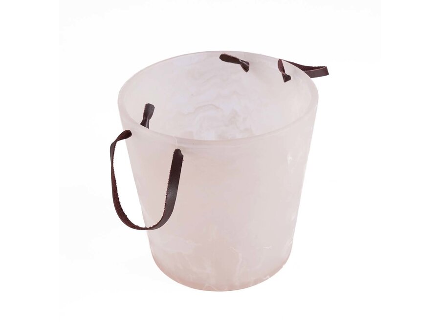 The Resin Ice Bucket - Pink White