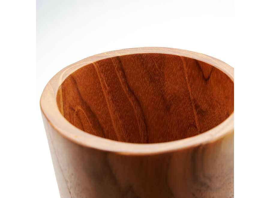 La Tazza In Radice Di Teak - Bassa