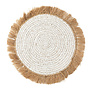 Le Set De Table Water Hyacinth Raffia - Blanc Naturel