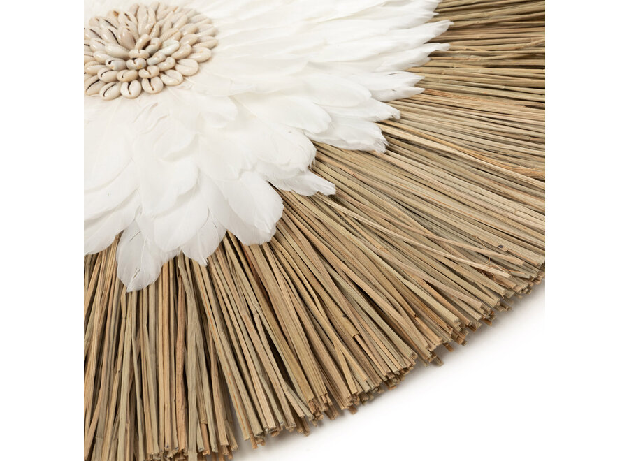 The Alang Feather Juju - Natural White