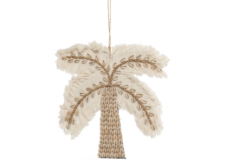 The Cotton Shell Palm Tree - White Natural