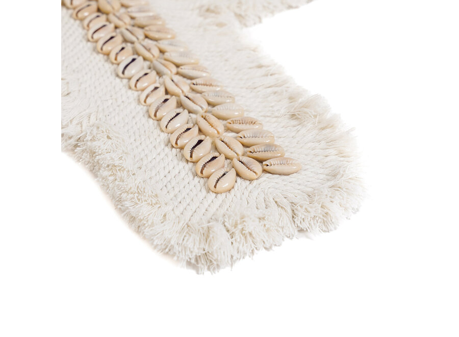 La Croix En Macramé - Blanc