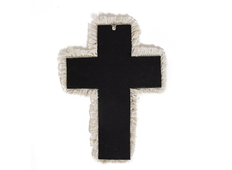 Das Makramee-Kreuz - Weiß