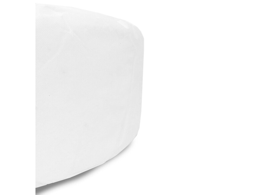 Pouf Intérieur Blanc Rond - Ø60