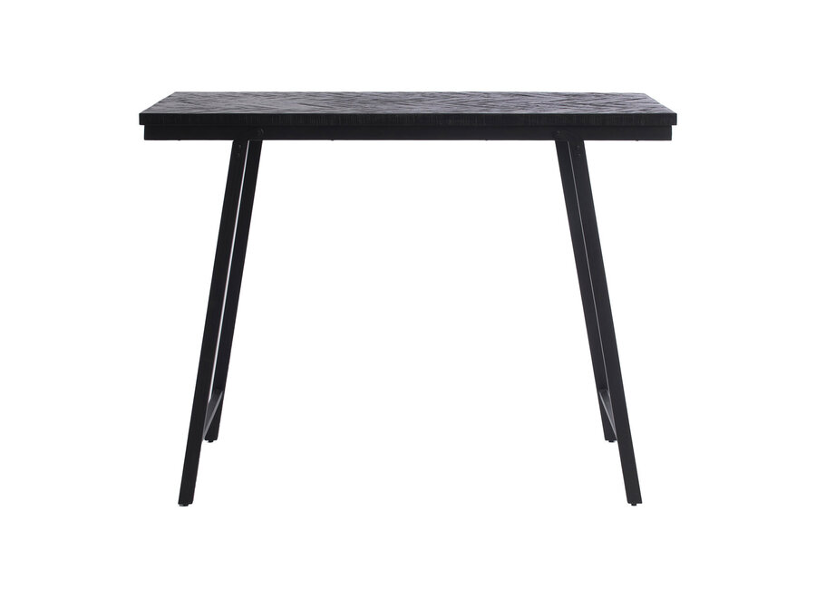 The Herringbone High Table - Black - 140cm