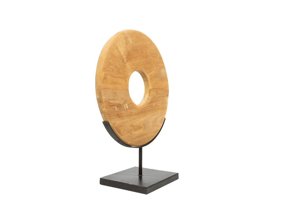 Le Disque En Teck Sur Pied - M