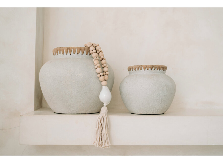 De Kubu Halsketting - Naturel Wit